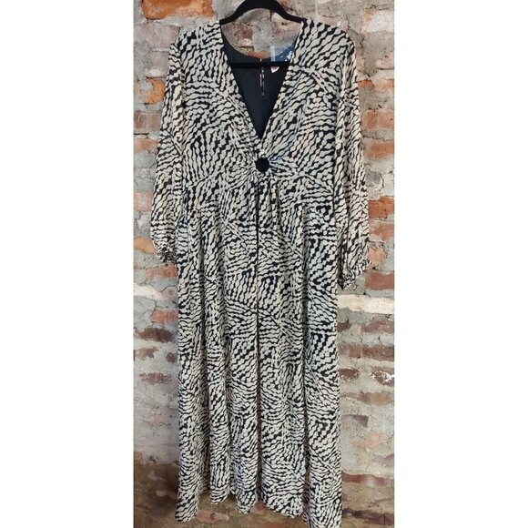 Intempo Dresses & Skirts - New Women's INTEMPO Slit Maxi Dress Plus Size XXL 2x Chifon Flowing W